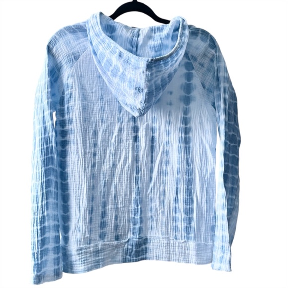 Tie Dye Crinkle Cotton Gauze Shirt - Picture 6 of 8